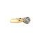 vintage Gouden ring met diamant 14 krt