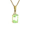 vintage Gold pendant with green spinel 14 krt