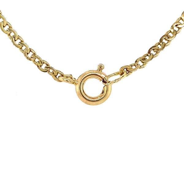 vintage Gold length necklace fantasy 60 cm 14 krt