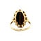 vintage Gold ring with tiger's eye 14 krt