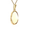 vintage Gold pendant with opal 14 krt