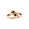 vintage Rose gold ring with rose diamond 14 krt