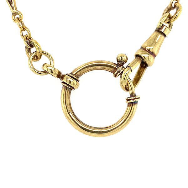 vintage Gold necklace fantasy 48 cm 14 krt