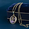 vintage Gold pendant with limoges 14 krt