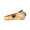 vintage Gold ring with emerald and diamond 18 krt