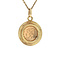 vintage Gold pendant with coin 14 krt