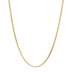 Gouden lengtecollier gourmet 66 cm 14 krt