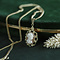 vintage Gold length necklace gourmet 65 cm 14 krt