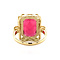 vintage Queen's ring 14 krt - Ruby Ruby
