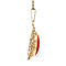 vintage Gold pendant with blood coral 14 krt