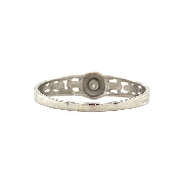 vintage Ring with zirconia 8 krt