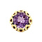 vintage Gold ring with amethyst 14 krt