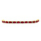 vintage Gold bracelet with ruby and diamond 18 cm 14 krt