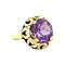 vintage Gold ring with amethyst 14 krt