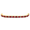 vintage Gold bracelet with ruby and diamond 18 cm 14 krt