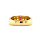 vintage Gold ring with ruby and diamond 18 krt