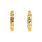 vintage Gold meander earrings 14 krt