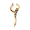 vintage Gold earrings with diamonds 14 krt/950