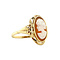 vintage Gold ring with cameo 14 krt