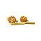 vintage Gold filigree cufflinks 18 krt