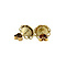 vintage Gouden oorstekers met carneool 14 krt