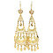 vintage Gold earrings fantasy 14 krt