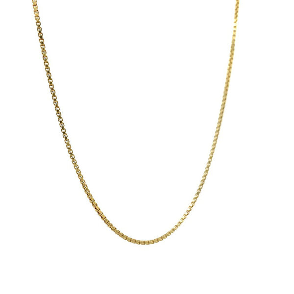 vintage Gold length necklace venetian 44 cm 14 krt