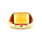 vintage Gold ring with orange sapphire 14 krt