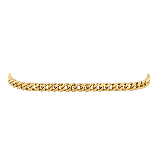 vintage Gold gourmet bracelet 21 cm 14 krt