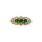 vintage Ring with peridot and diamond 9 krt