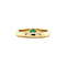 vintage Gouden ring met smaragd 14 krt