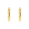 vintage Gold smooth earrings 18 krt