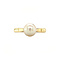 vintage Gouden ring met parel 14 krt
