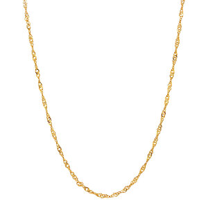 Gold necklace singapore 46.5 cm 14 krt