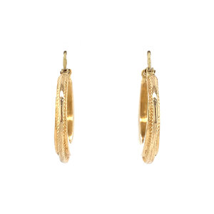 Vintage golden earrings Shop online with free delivery Vintage