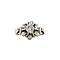 vintage Witgouden ring met diamant 14 krt