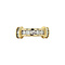 vintage Bicolour gouden ring met diamant 18 krt