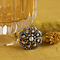 vintage Gold entourage brooch with rose diamond 14 krt/925