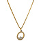 vintage Gouden collier Chopard met Happy Diamonds hanger 43 cm 18 krt