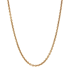 Gouden collier anker 62 cm 18 krt