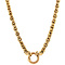 vintage Gold necklace double jasseron 46 cm 14 krt