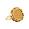 vintage Gouden ring met munt 14 krt