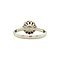 vintage White gold entourage ring with diamonds 14 krt