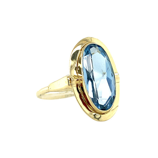 Gouden ring met spinel 14 krt - Vintage Jewellery