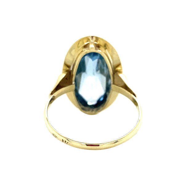 Gouden ring met spinel 14 krt - Vintage Jewellery