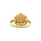 vintage Gold ring with coin 14 krt
