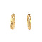 vintage Gold twisted earrings 14 krt