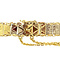 vintage Bicolour gold bracelet fantasy 18 cm 14 krt