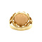 vintage Gold ring with coin 14 krt