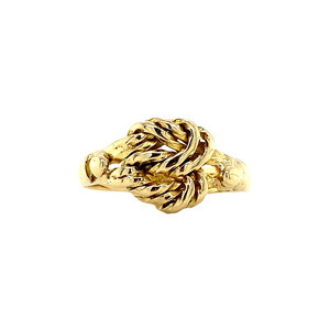 Gold ring knot 14 krt